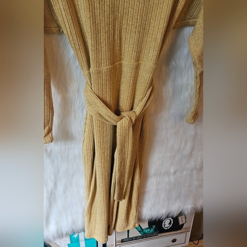 Shelley Klassen Goldenrod Knit Sweater Dress - Picture 6 of 12